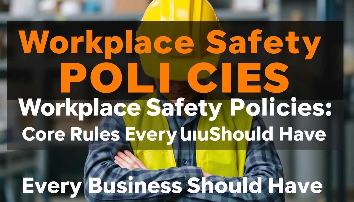Workplace Safety Policies: Core Rules Every Business Should Have